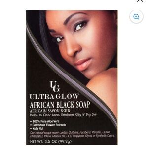 Ultra Glow African Black Bar Soap 3.5 oz